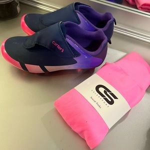 Girls soccer cleats & socks , size 2